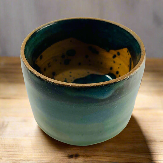 Small Bowl--Deep Teal, Surf Blue