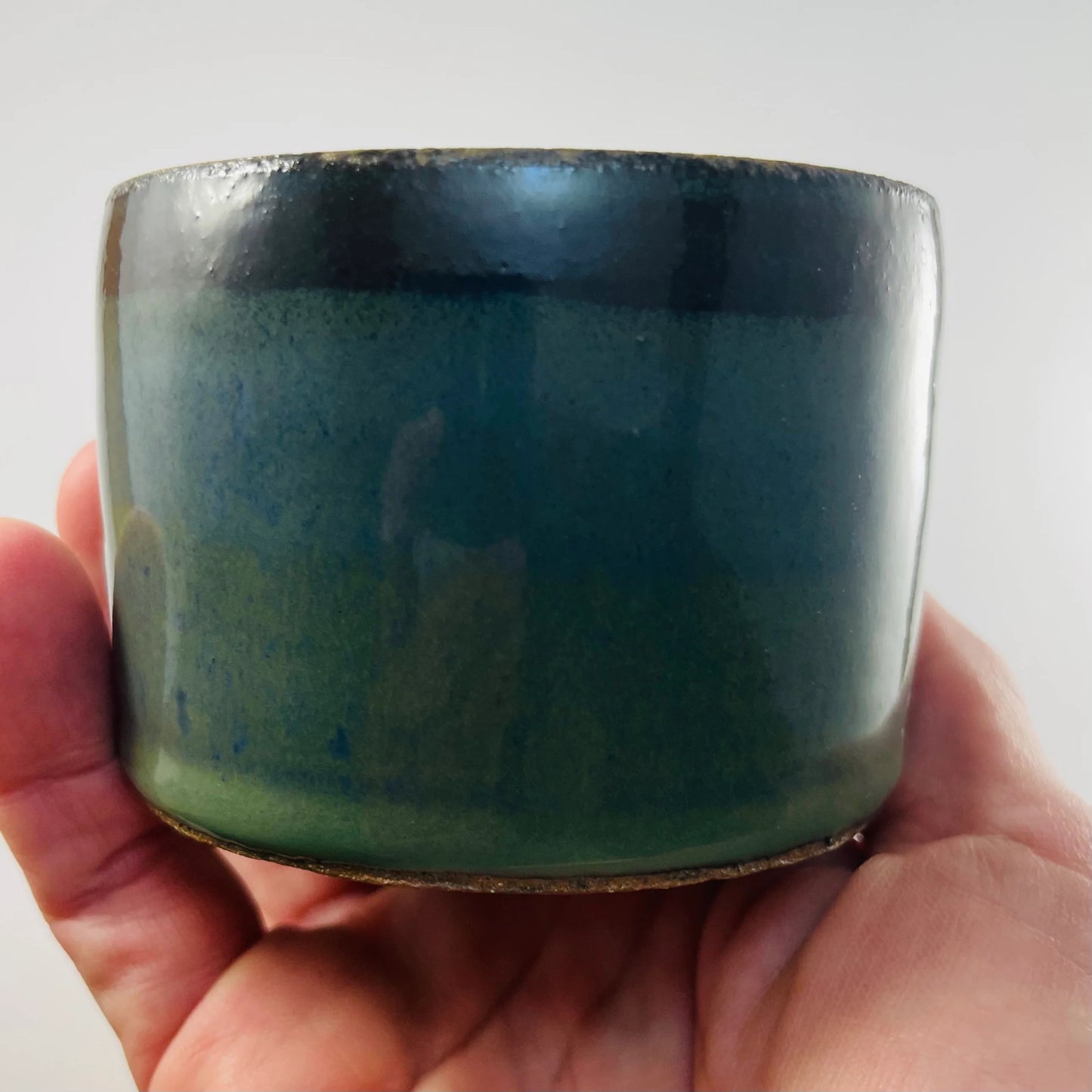 Small Bowl--Deep Teal, Surf Blue